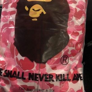 Bape abc pink zip up camo